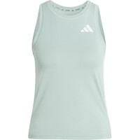 adidas camiseta tirantes fitness mujer WORKOUT ESSENTIALS 3-STRIPES AZUL 04