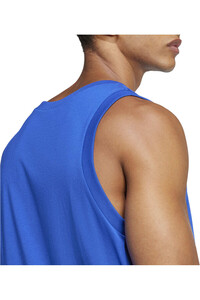 adidas camiseta tirantes hombre ESSENTIALS SMALL LOGO SINGLE AZUL 03