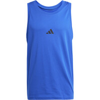 adidas camiseta tirantes hombre ESSENTIALS SMALL LOGO SINGLE AZUL 05