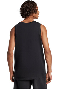 adidas camiseta tirantes hombre ESSENTIALS SMALL LOGO SINGLE NEGRO vista trasera