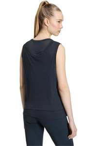 adidas camiseta tirantes mujer CAMISETA SIN MANGAS SOFT LUX SHEER NEGRO vista trasera