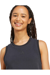 adidas camiseta tirantes mujer SOFT LUX NEGRO 03