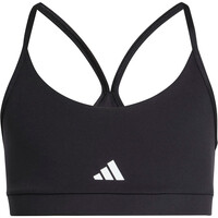 adidas camiseta tirantes niña TRAIN ESSENTIALS MEDIUM SUPPORT NEGRO 03