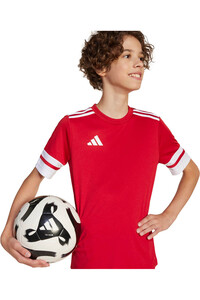 adidas camisetas entrenamiento futbol manga corta niño SQUADRA 25 ROJO vista detalle