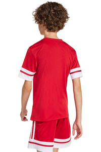 adidas camisetas entrenamiento futbol manga corta niño SQUADRA 25 ROJO vista trasera