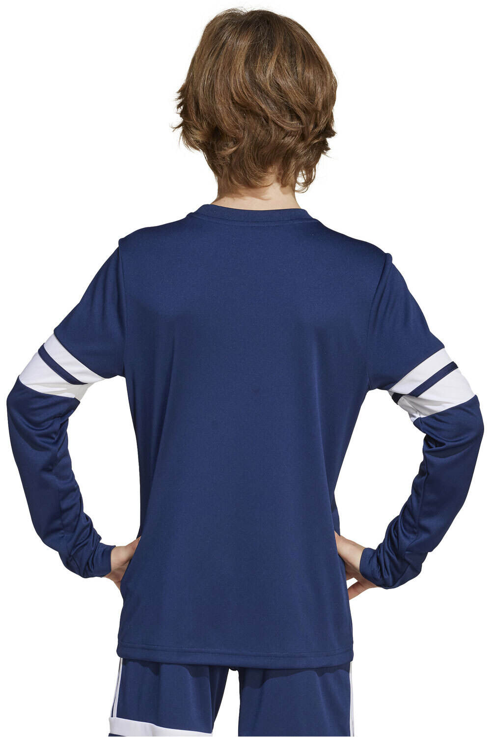 adidas camisetas entrenamiento futbol manga corta niño SQUADRA25 AZUL vista trasera