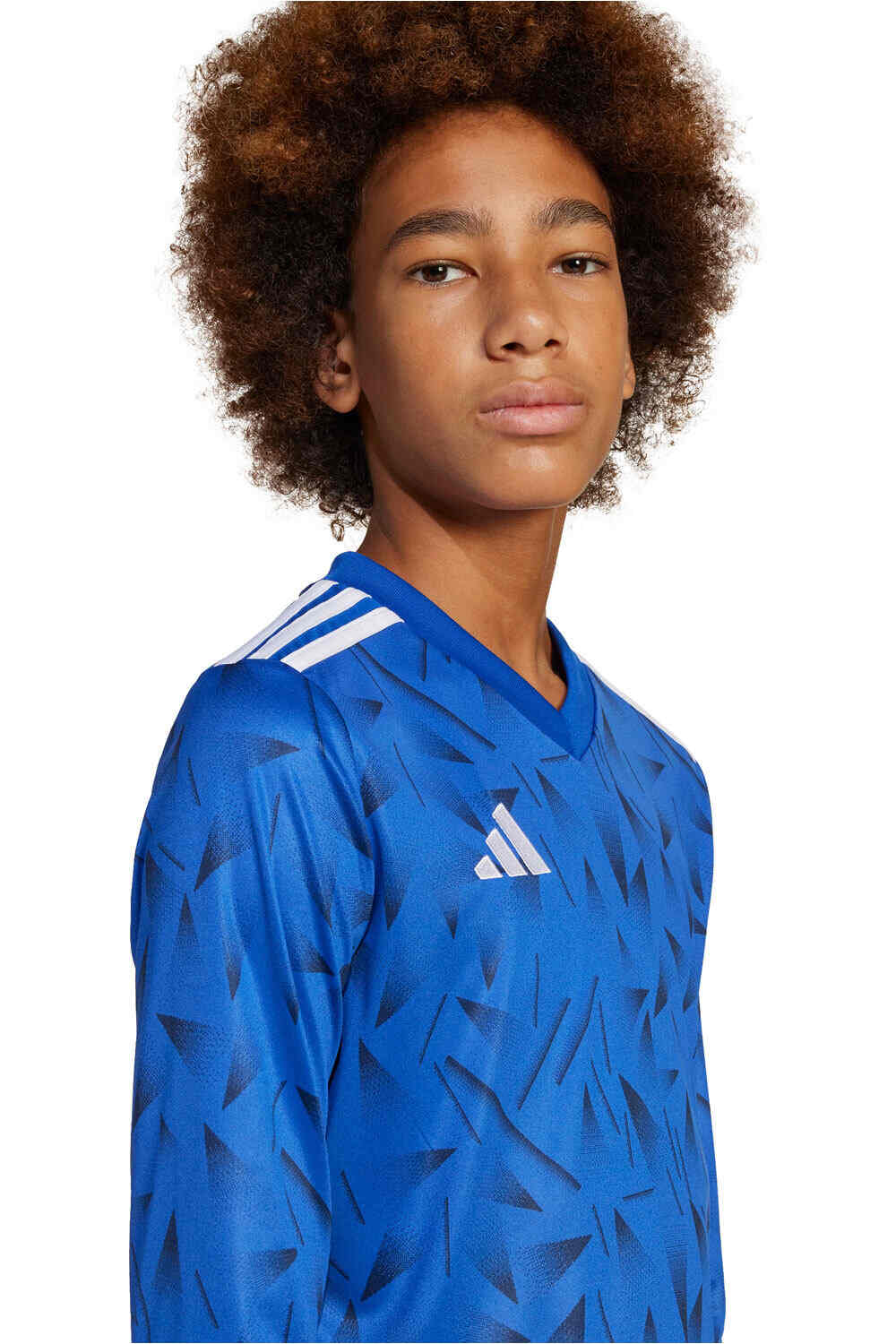 adidas camisetas entrenamiento futbol manga corta niño TEAM ICON 25 AZUL vista detalle