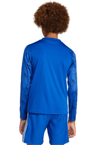 adidas camisetas entrenamiento futbol manga corta niño TEAM ICON 25 AZUL vista trasera