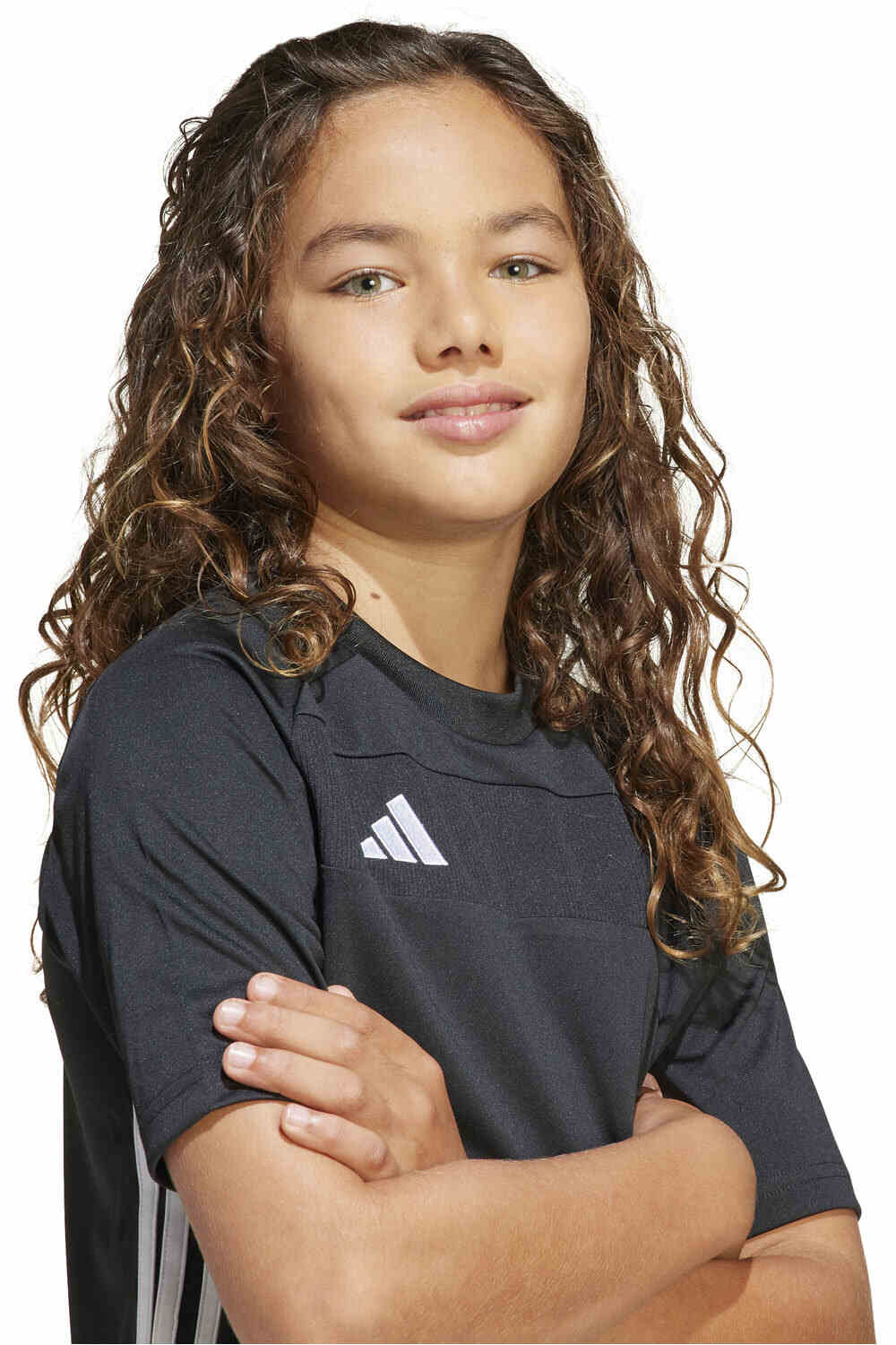 adidas camisetas entrenamiento futbol manga corta niño TIRO ESSENTIALS NEGRO vista detalle