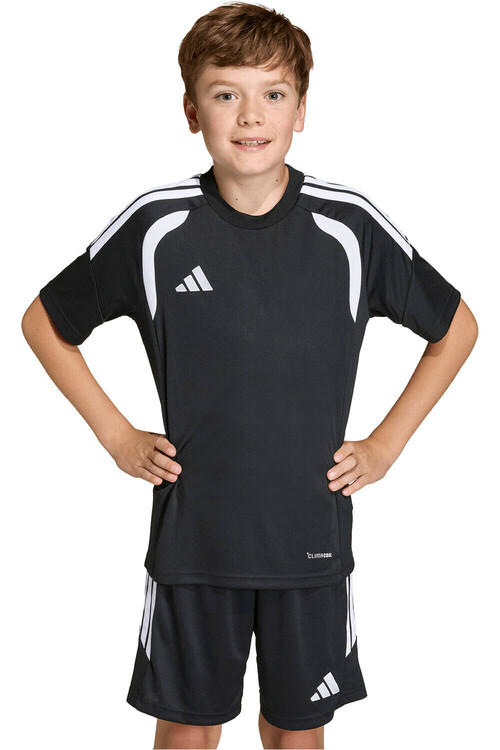 adidas camisetas entrenamiento futbol manga corta niño TIRO26 LEAGUE NEGRO