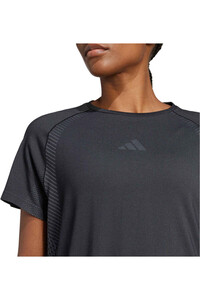 adidas camisetas fitness mujer DE PUNTO SIN COSTURAS NEGRO 03