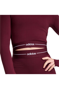 adidas camisetas fitness mujer HYPERGLAMPED ROJO 03