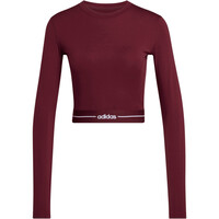 adidas camisetas fitness mujer HYPERGLAMPED ROJO 04
