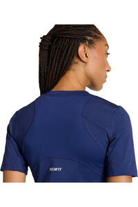 adidas camisetas fitness mujer TECHFIT AZUL vista detalle