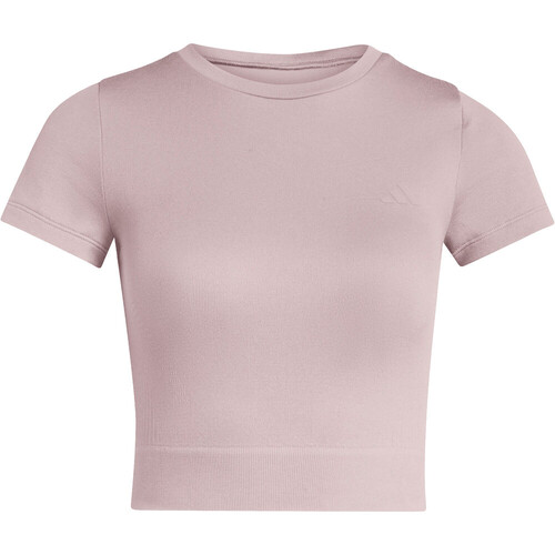 adidas camisetas fitness mujer WE KNIT MORADO