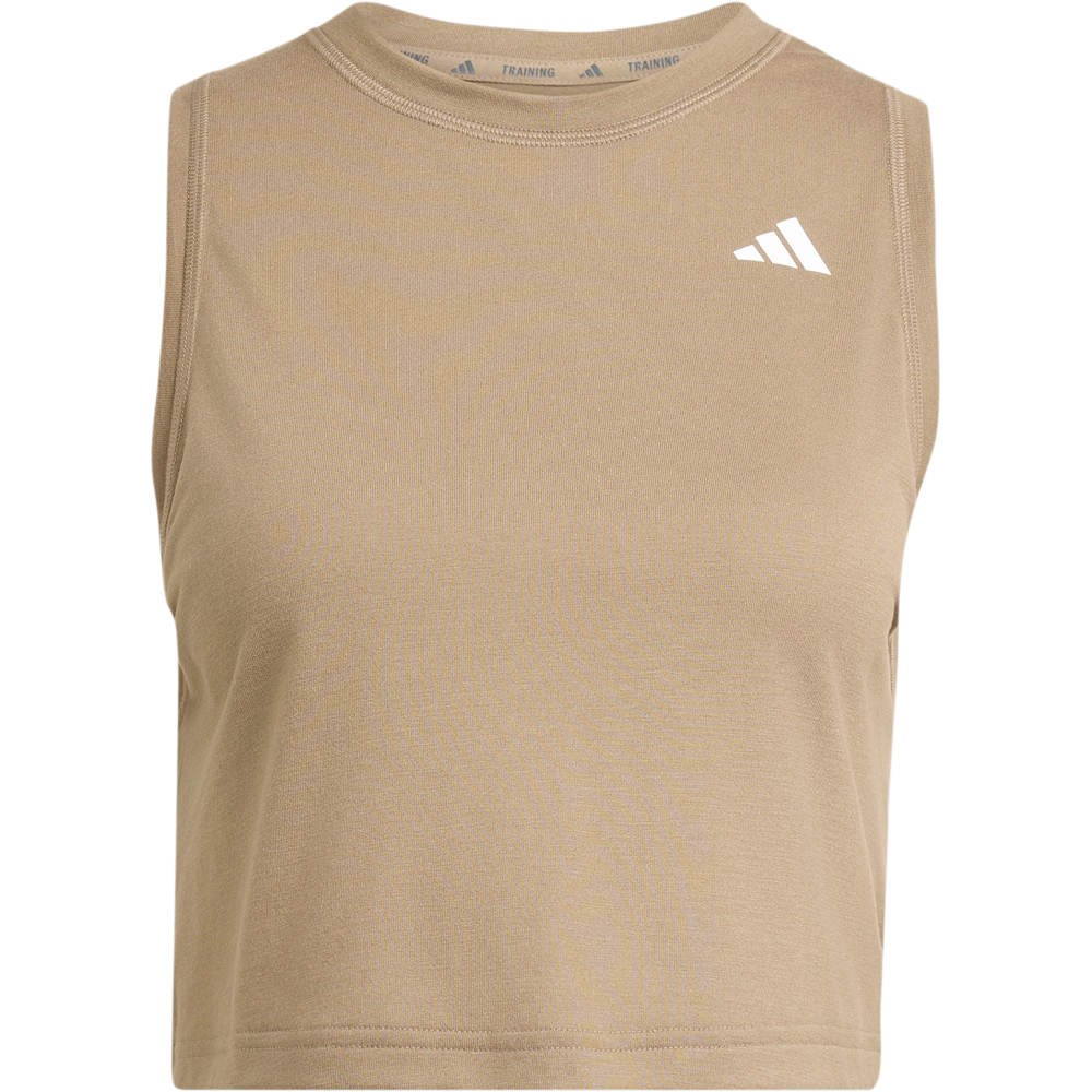 adidas camisetas fitness mujer WE TANK MARRON 04