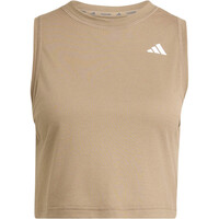 adidas camisetas fitness mujer WE TANK MARRON 04