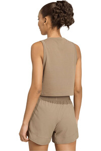 adidas camisetas fitness mujer WE TANK MARRON vista trasera