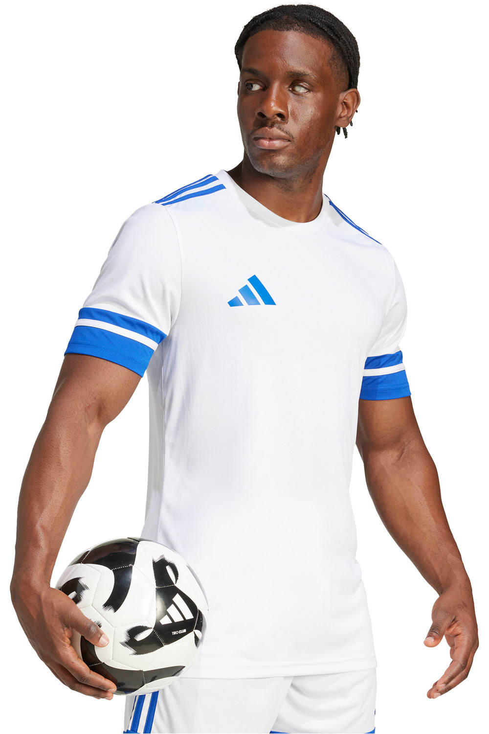adidas camisetas fútbol manga corta SCUADRA25 BLANCO vista detalle