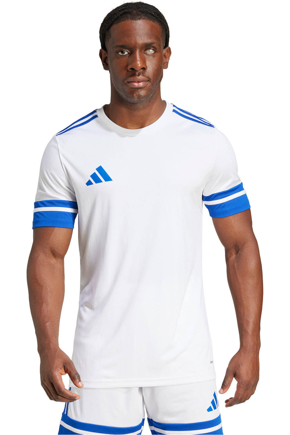 adidas camisetas fútbol manga corta SCUADRA25 BLANCO vista frontal