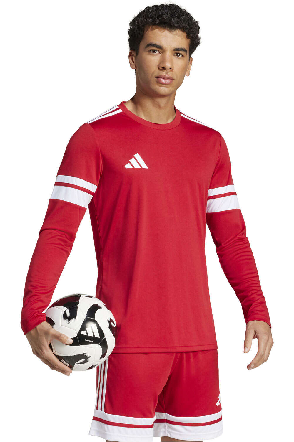 adidas camisetas fútbol manga corta SQUADRA25 ROJO vista detalle