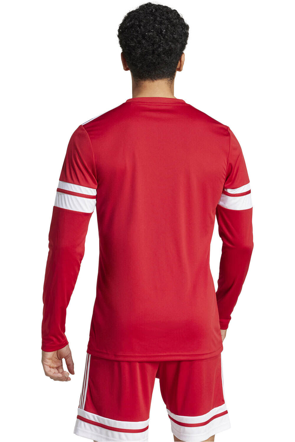 adidas camisetas fútbol manga corta SQUADRA25 ROJO vista trasera