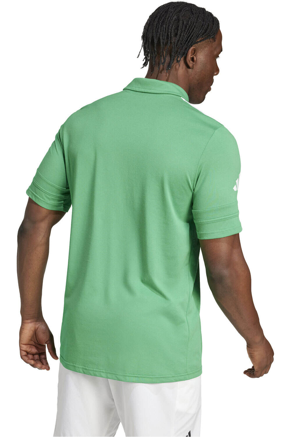 adidas camisetas fútbol manga corta SQUADRA25 VERDE vista trasera