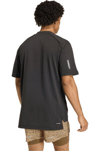 adidas camisetas trail running manga corta hombre TERREX XPLORIC CLIMACOOL+ NEGRO vista trasera