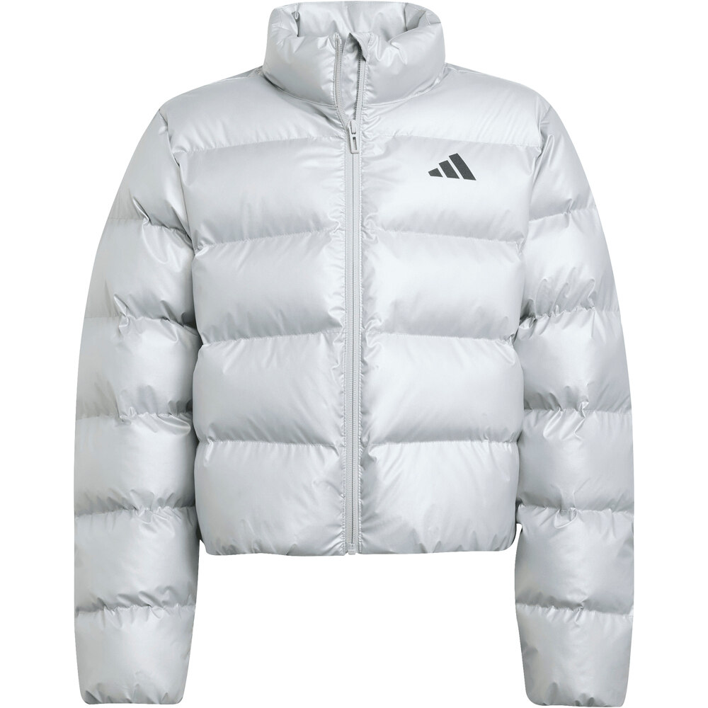 adidas chamarra niño GLAM GRIS vista detalle