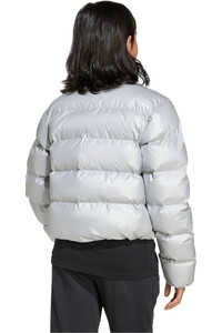 adidas chamarra niño GLAM GRIS vista trasera