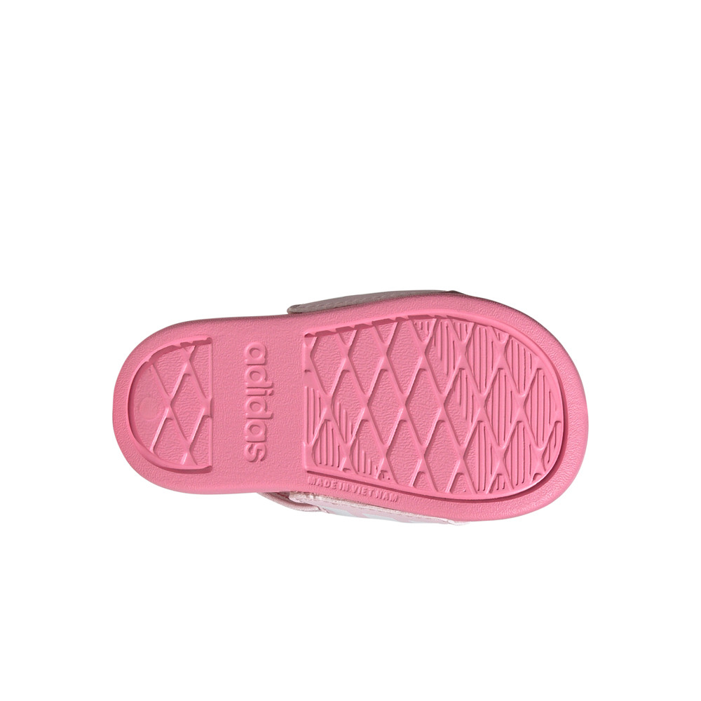 adidas chanclas bebé ADILETTE ESTRAP ROSA vista superior