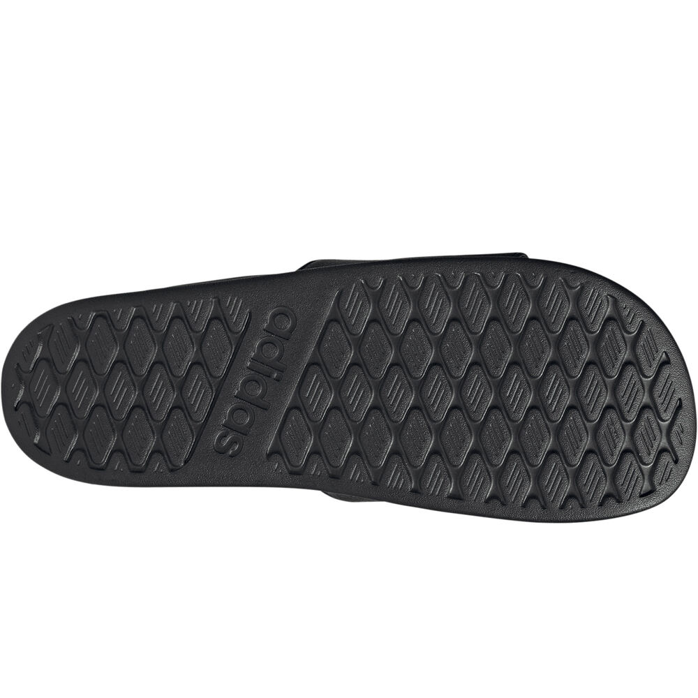 adidas chanclas hombre ADILETTE COMFORT 2.0 NEGRO vista superior