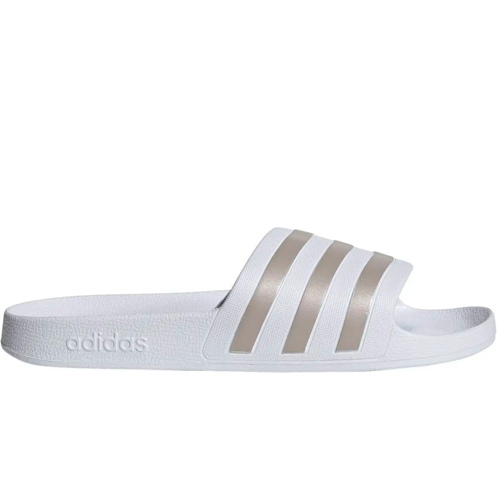 adidas chanclas mujer Adilette Aqua BLANCO lateral exterior