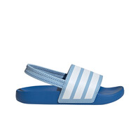 adidas chanclas niño ADILETTE ESTRAP SLIDES AZUL lateral exterior