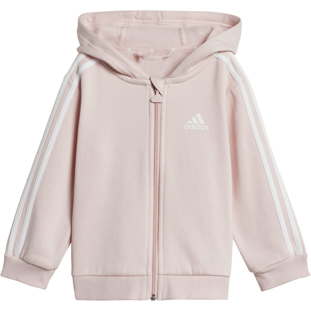 adidas chándal bebé 3 STRIPES ROSA vista trasera