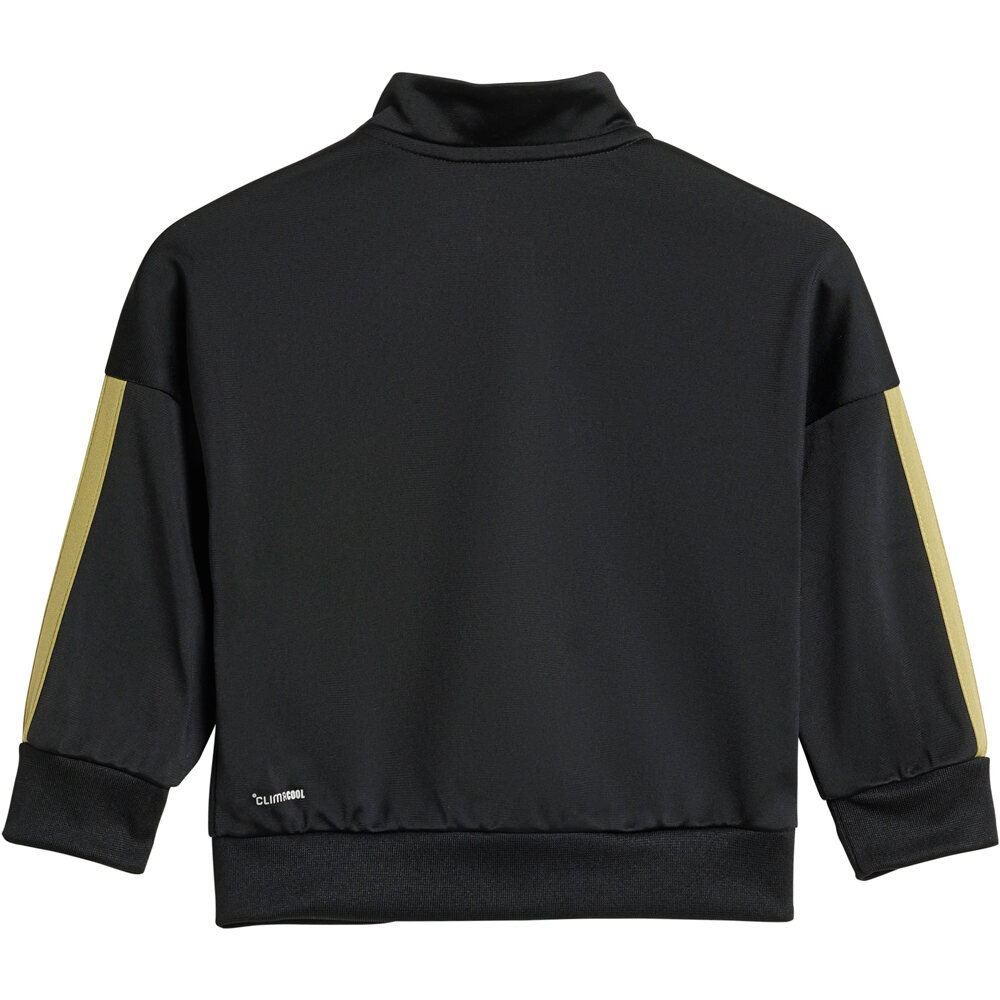 adidas chándal bebé ESSENTIALS CLIMACOOL NEGRO vista detalle