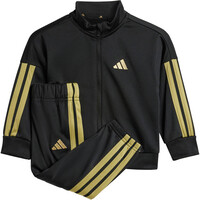 adidas chándal bebé ESSENTIALS CLIMACOOL NEGRO vista frontal
