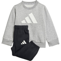 adidas chándal bebé ESSENTIALS GRIS vista frontal