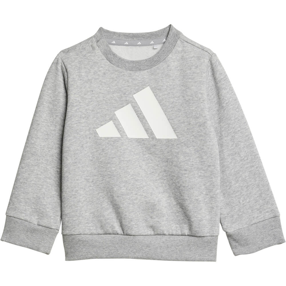 adidas chándal bebé ESSENTIALS GRIS vista trasera