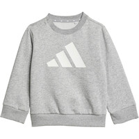 adidas chándal bebé ESSENTIALS GRIS vista trasera