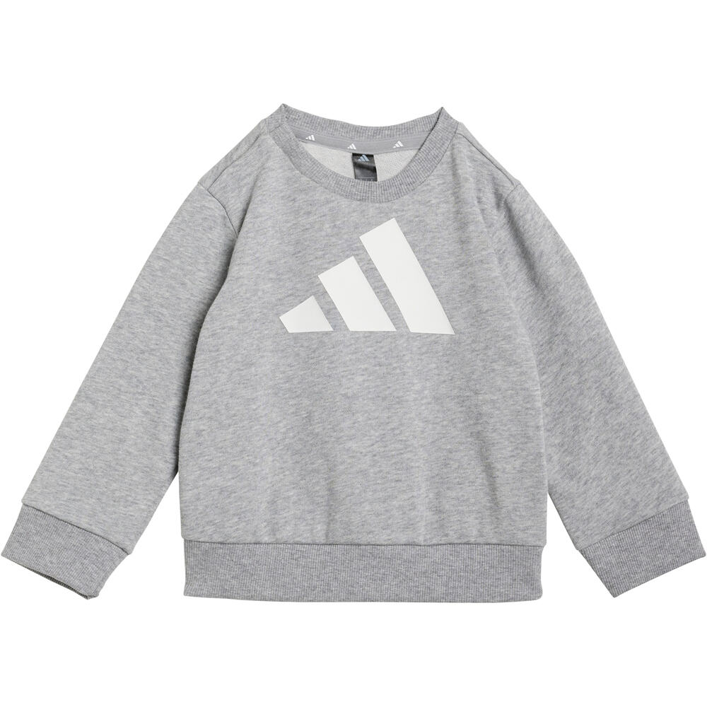 adidas chándal bebé ESSENTIALS GRIS vista trasera
