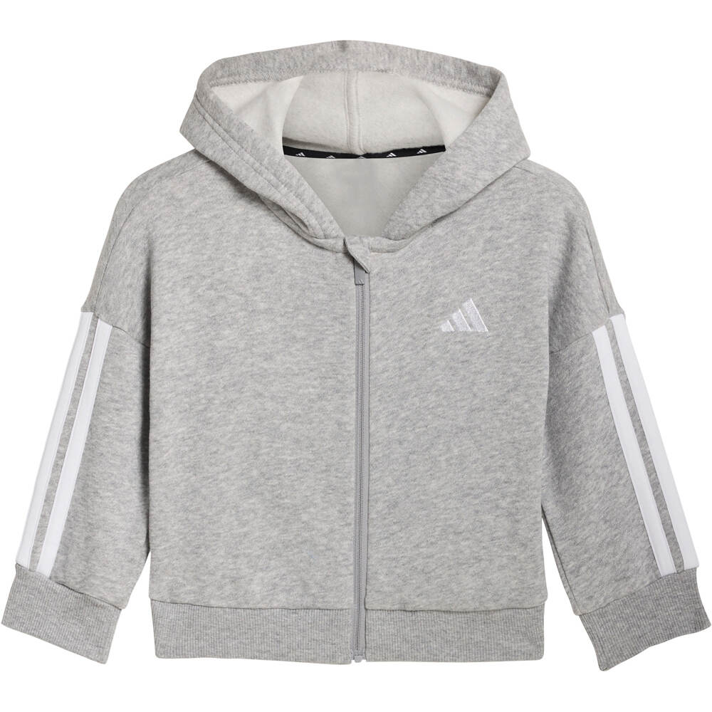 adidas chándal bebé ESSENTIALS GRIS vista trasera