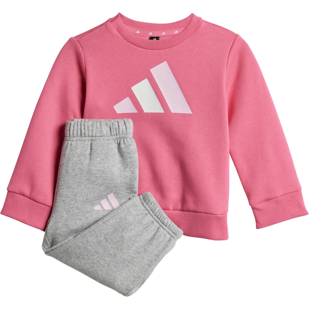 adidas chándal bebé ESSENTIALS ROSA vista frontal