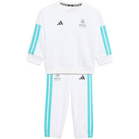 adidas chándal bebé MERCEDES-AMG PETRONAS FORMULA 1 TEAM DNA BLANCO vista frontal
