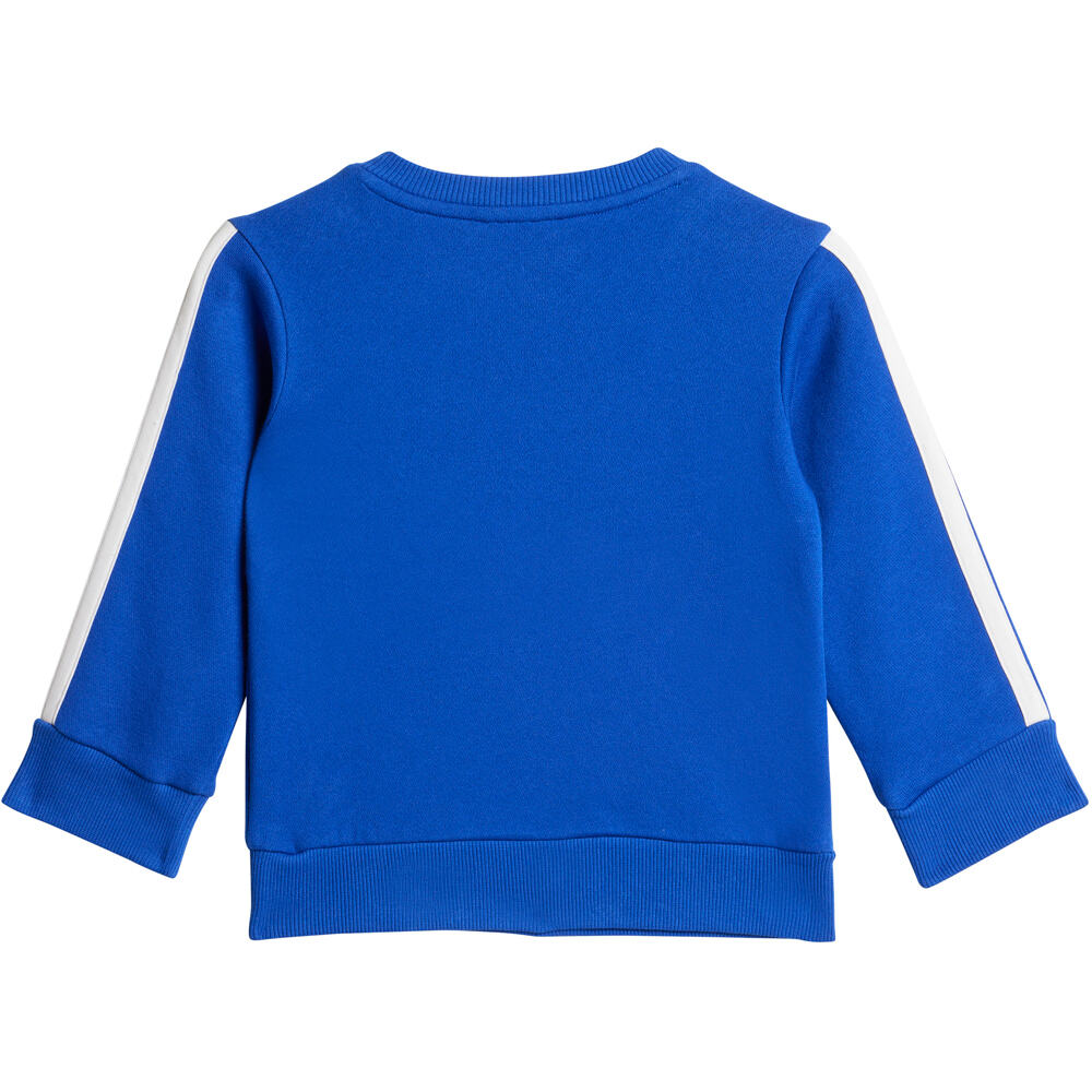 adidas chándal bebé SEASONAL ESSENTIALS TIBERIO 3 STRIPES CREW SET AZUL 03