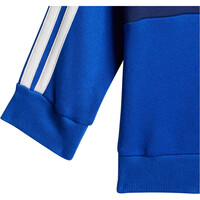 adidas chándal bebé SEASONAL ESSENTIALS TIBERIO 3 STRIPES CREW SET AZUL 05