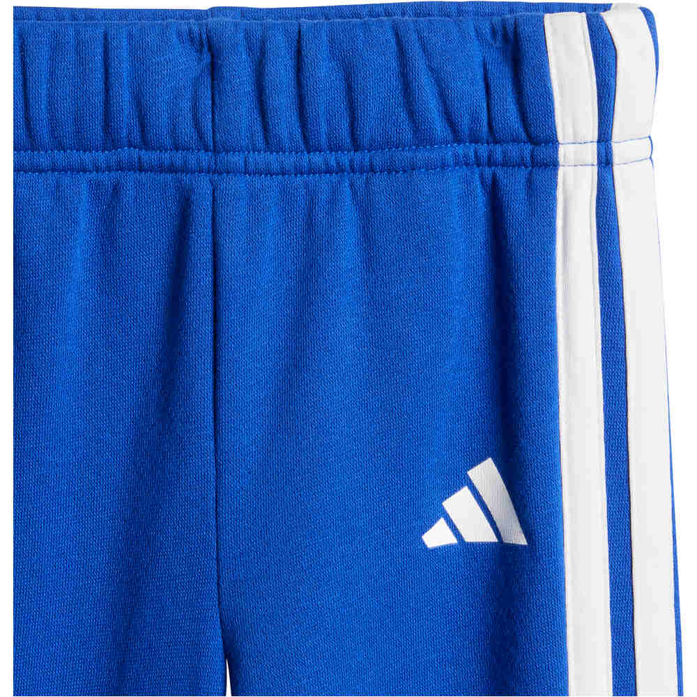 adidas chándal bebé SEASONAL ESSENTIALS TIBERIO 3 STRIPES CREW SET AZUL 06