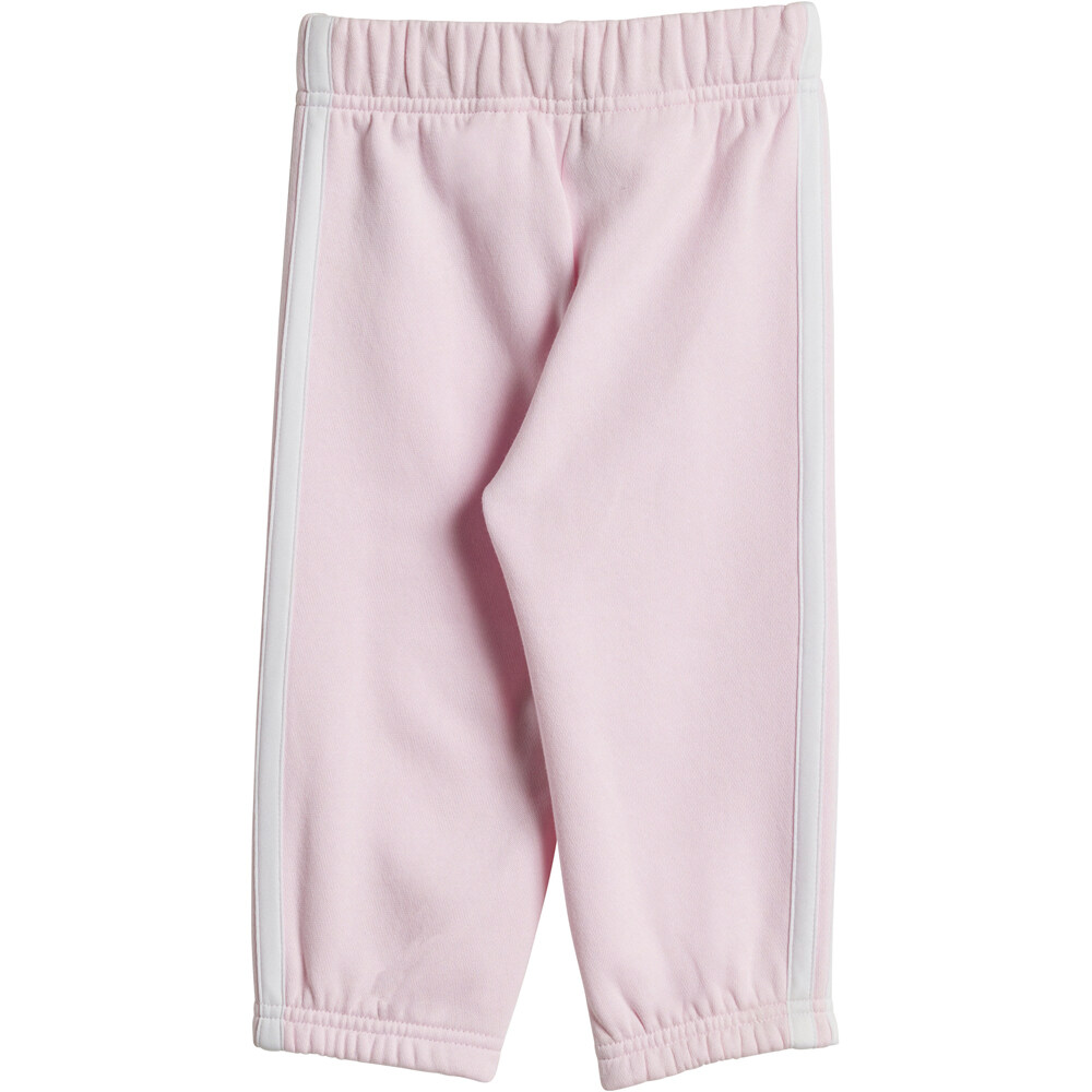 adidas chándal bebé SEASONAL ESSENTIALS TIBERIO 3 STRIPES CREW SET ROSA 03
