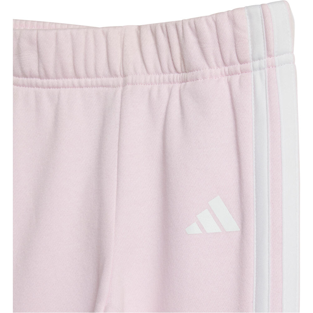 adidas chándal bebé SEASONAL ESSENTIALS TIBERIO 3 STRIPES CREW SET ROSA 06