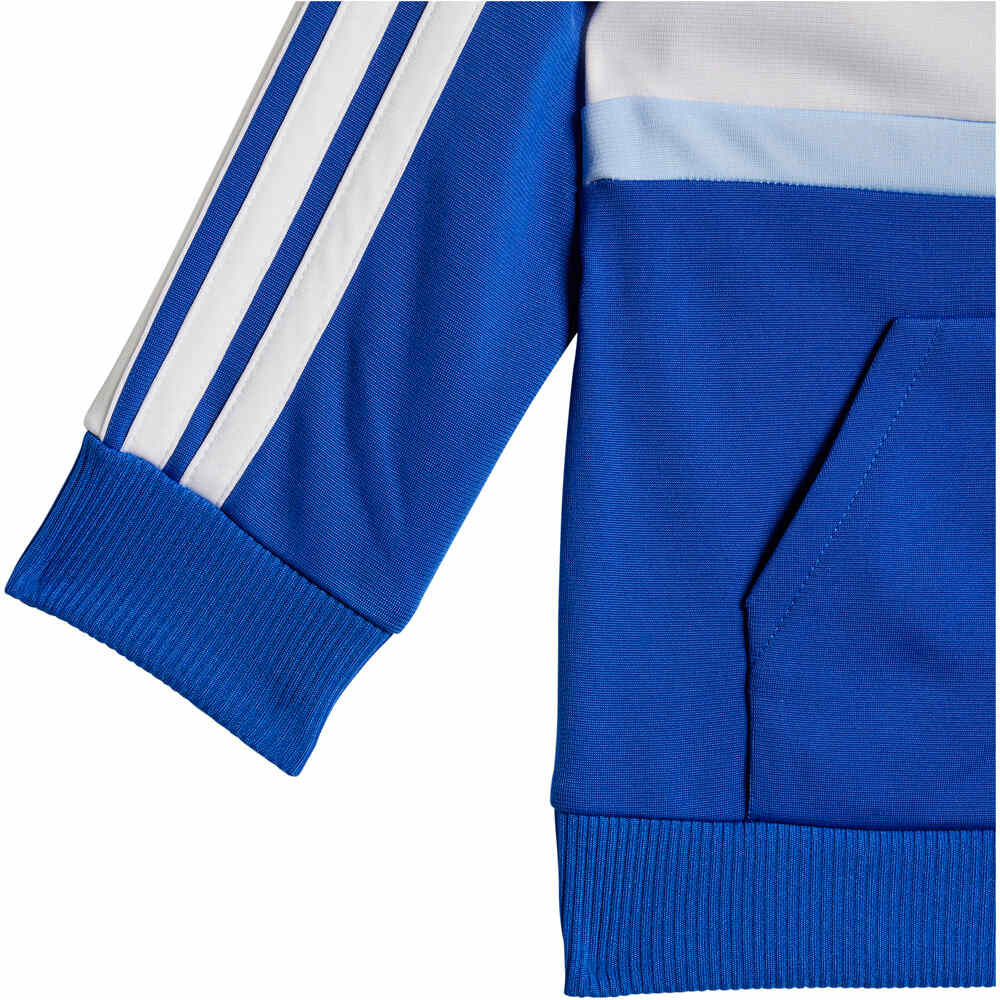 adidas chándal bebé SEASONAL ESSENTIALS TIBERIO 3 STRIPES TRICOT AZUL 04